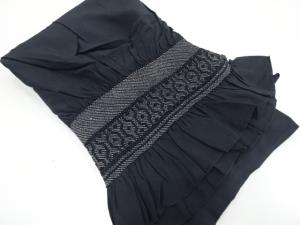 絞り　幾何学模様　男物兵児帯